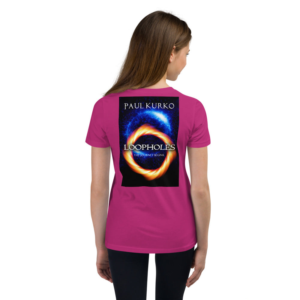 Loopholes Youth Short Sleeve T-Shirt by Paul Kurko